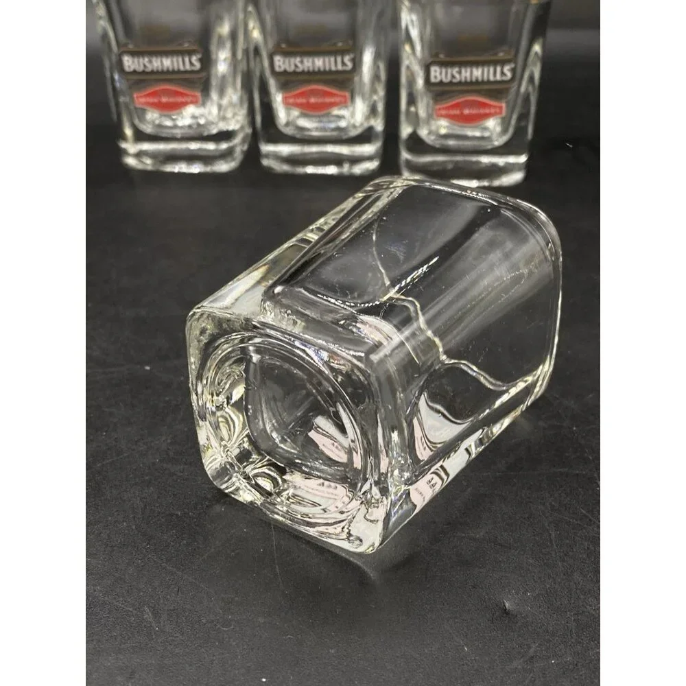 BUSHMILLS 1608 Shot Glasses Square Triple Distilled slot 4